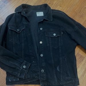 Bershka Black Denim Jacket size XS